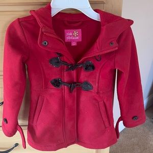 Little girls red coat